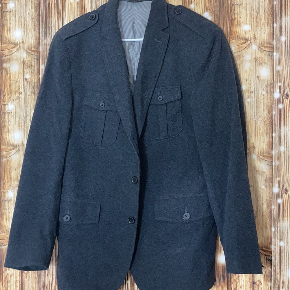 Banana Republic tailored cotton peacoat